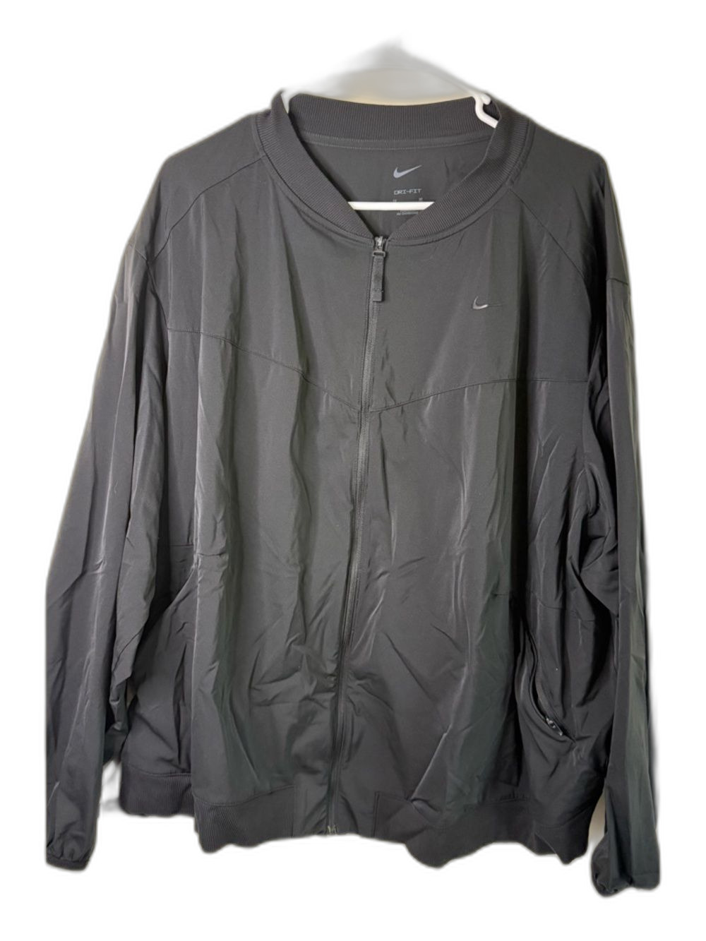 Nike Dri-Fit Bliss Women's Full Zip Black Bomber Jacket 3x
